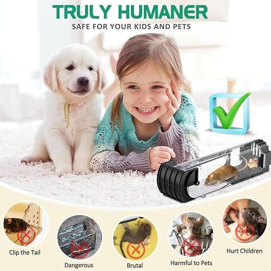 Smart Self-Locking Mousetrap – Safe & Transparent Household Trap