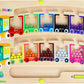 Magnetic Color & Number Maze – Montessori Wooden Puzzle Game Board