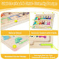 Magnetic Color & Number Maze – Montessori Wooden Puzzle Game Board